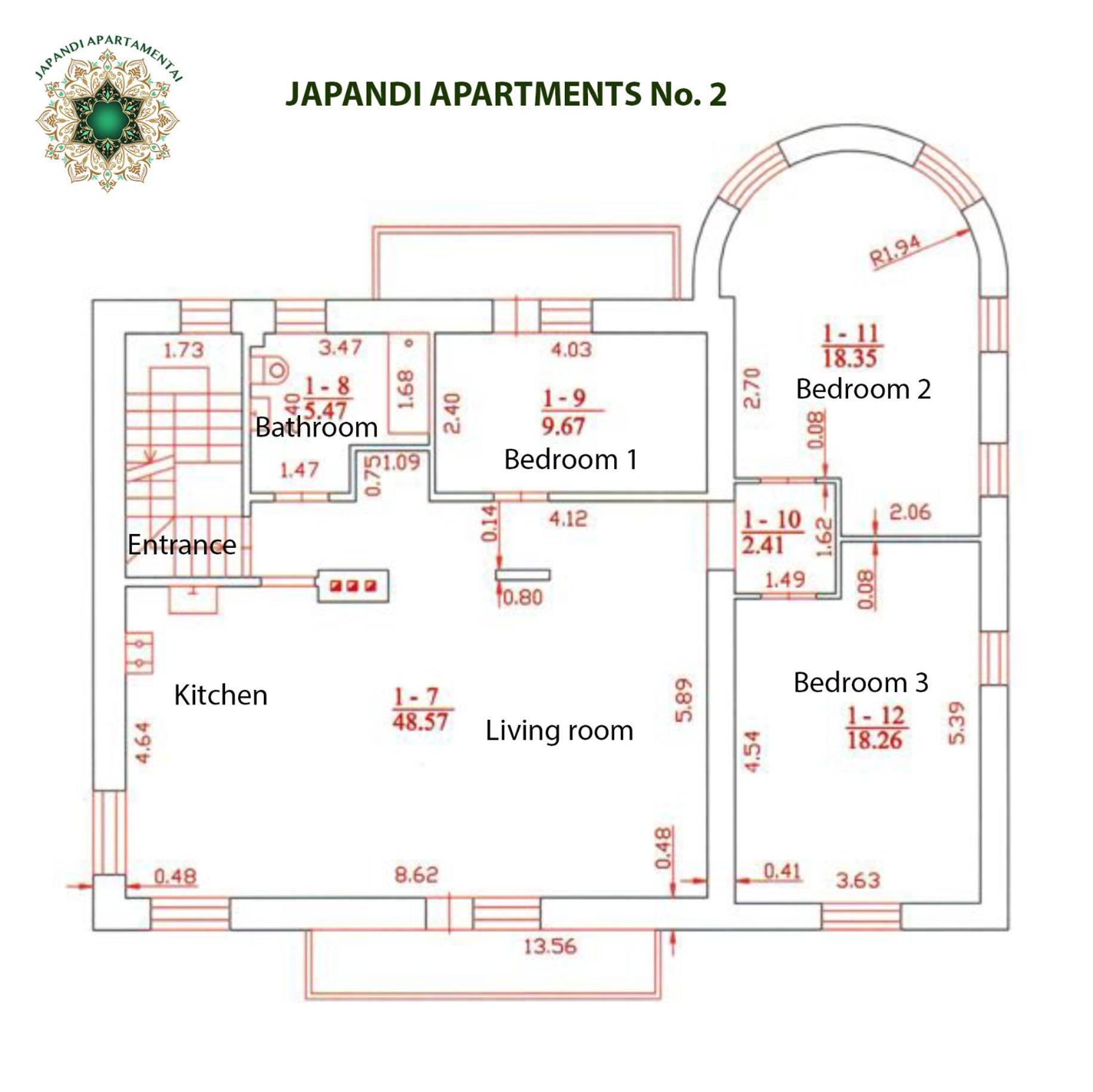 Japandi Apartamentai Kaunas Exteriör bild